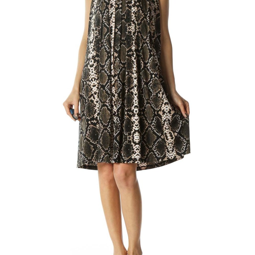 Calvin Klein Women’s Animal Print Shift Dress Size 12